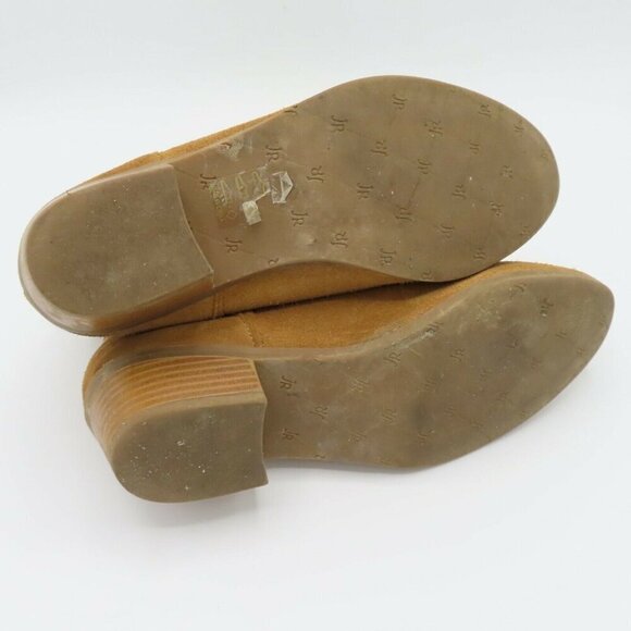 Jack Rogers Womens 7 Brown Ankle Boots Booties Woven Edges Western Southwestern - Picture 8 of 8